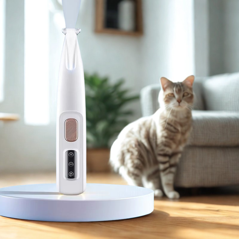 Pet Grooming Equipment Puppy Hairdressing Blades Cat Paw Electric Shaver Dog Trimmer Clipper Hair Cutting Tool with LED Light